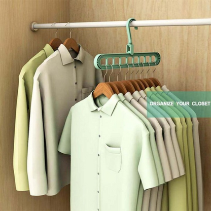 9 Hole Hangers Wardrobe Organizers