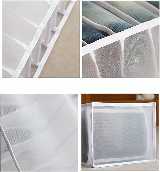 7 Grids Washable Wardrobe Clothes Organizer ( PACK OF 6 PIECES )