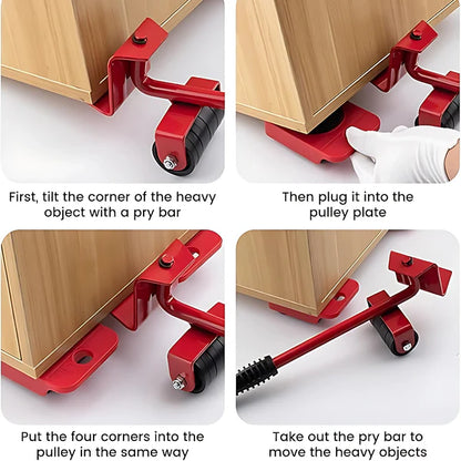 Furniture Lift Mover Tool Set-Furniture Movers with Wheels