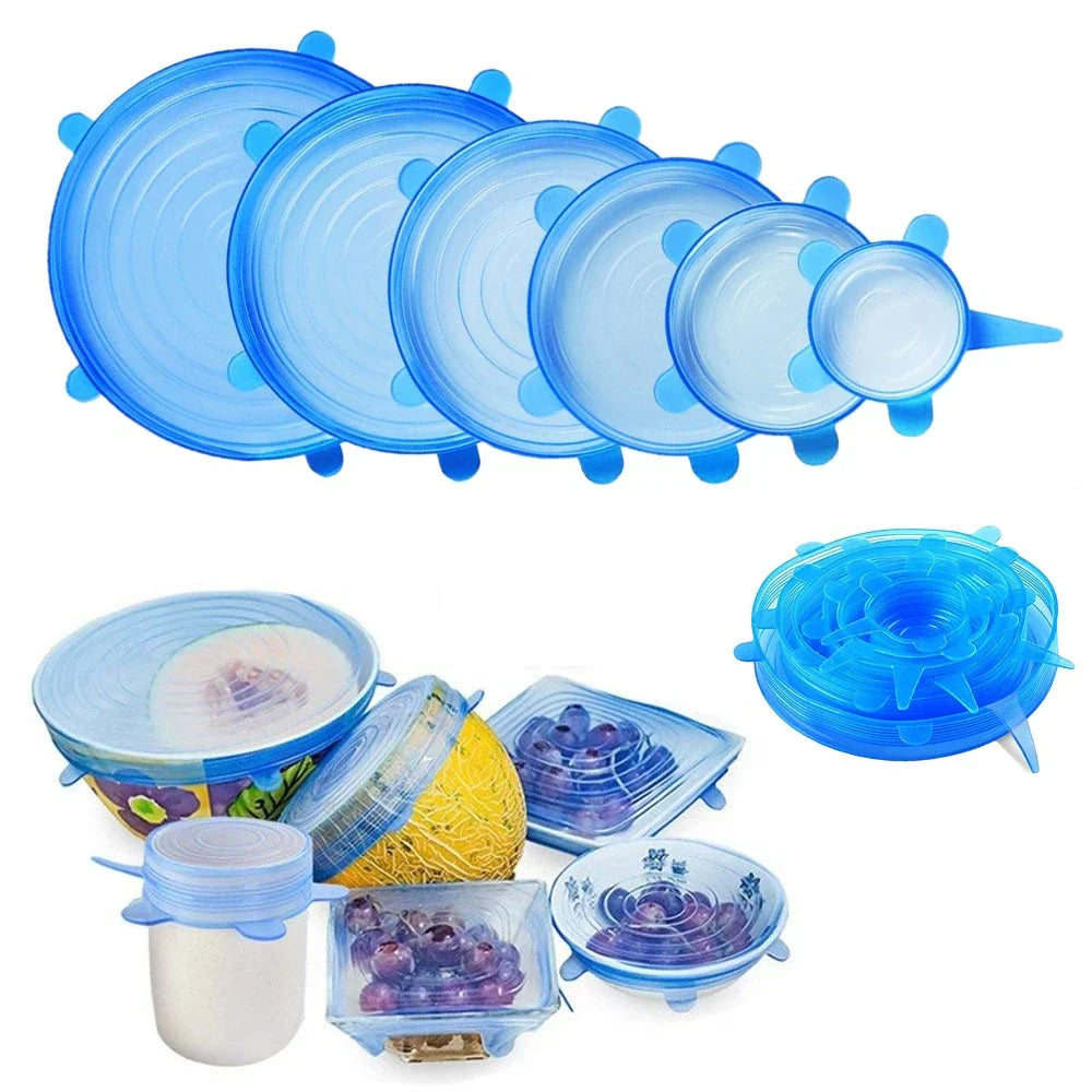 6 piece CupTerra™ - Stretchable Eco Lids