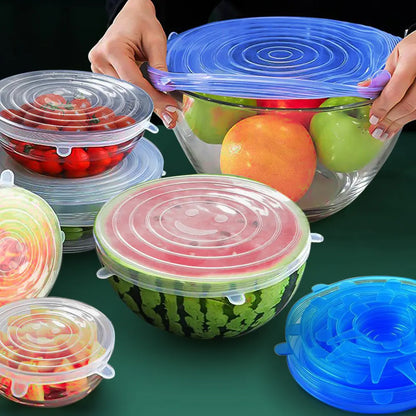 6 piece CupTerra™ - Stretchable Eco Lids