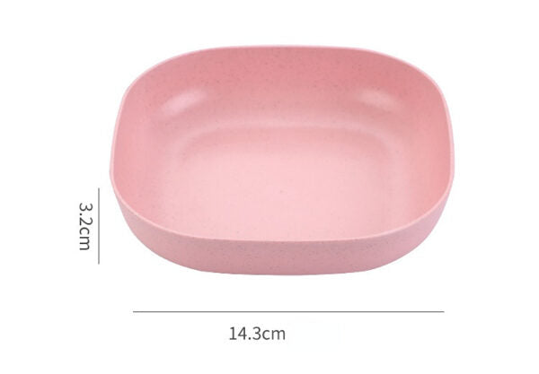 (Set of 10) Plastic Spit Bone Dish Plates with Stand