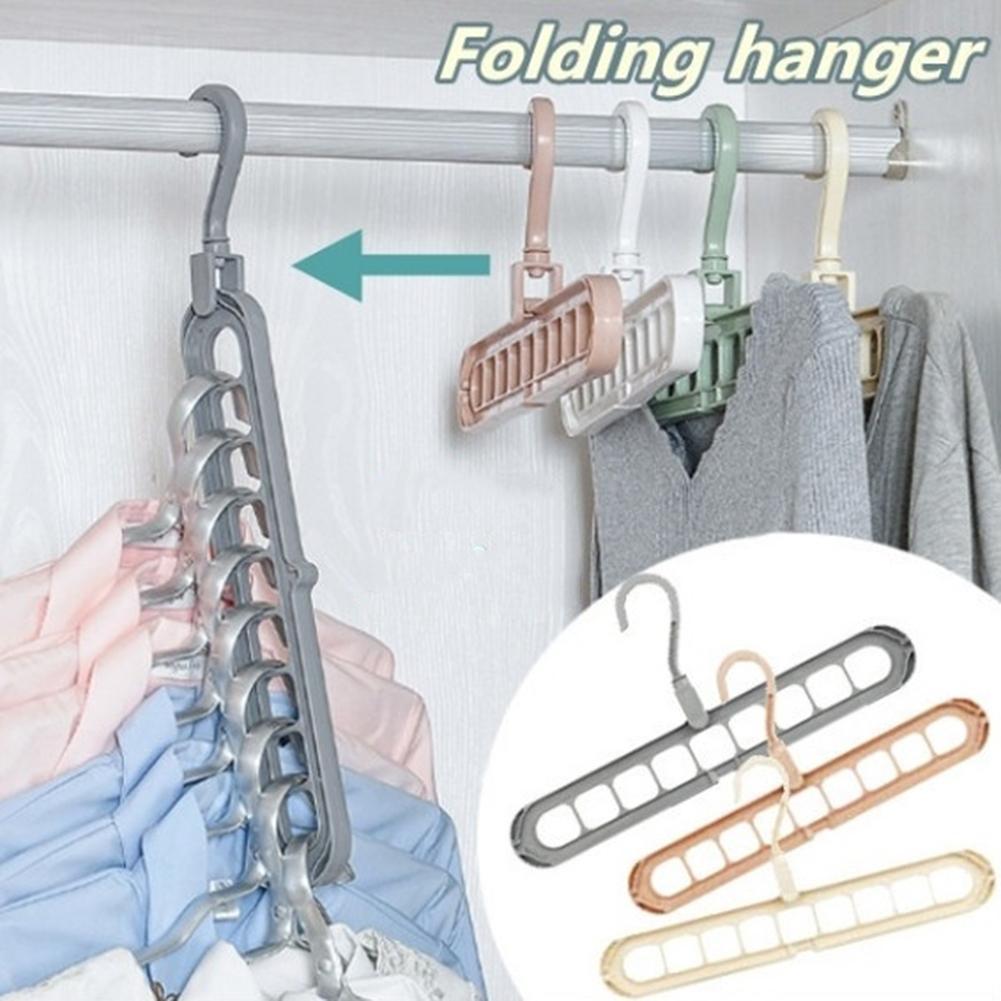 9 Hole Rotatable Hanger Space Saving Organizer (Pack of 6)