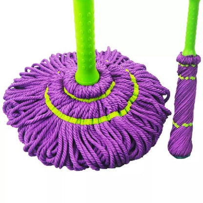 Extendable Twist Mop Fine Fiber Floor Mop – 2-in-1 Rotatable Adjustable Mop