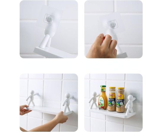 Premium Self-Adhesive Multi-Use Wall Storage Shelf