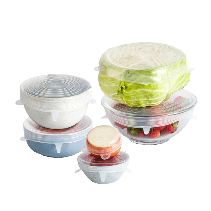 6 piece CupTerra™ - Stretchable Eco Lids