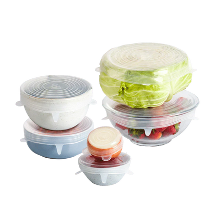 6 piece CupTerra™ - Stretchable Eco Lids